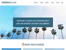Tablet Screenshot of inmotionevents.com
